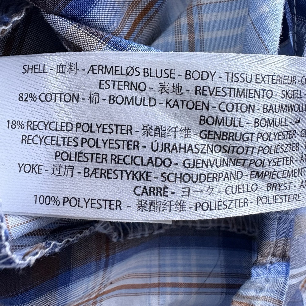 Ariat Pro Series Shirt Mens XXL Blue Plaid Western Vented Logo Long Sleeve - Picture 16 of 16